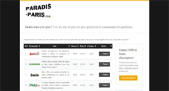Desktop Screenshot of paradis-paris.com