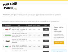 Tablet Screenshot of paradis-paris.com
